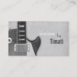 Guitar Lessons, Music , Instruments Instructor Business Card