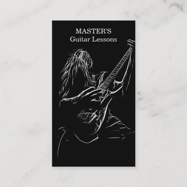 Guitar Lessons/ Sales Business Cards (Front)