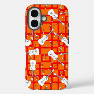 Guitar Lines Music Notes iPhone 16 Case