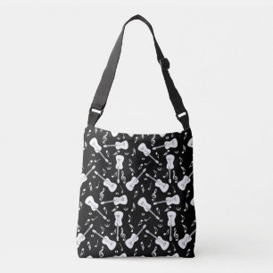 Guitar Lines Music Notes Crossbody Bag