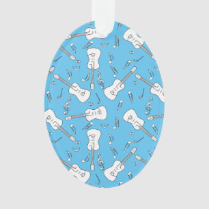 Guitar Lines Music Notes Ornament