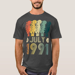 Guitar Lover 31 Year Old Gifts Vintage 1991 Limite T-Shirt