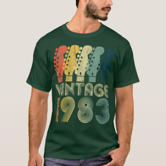Guitar Lover 39 Year Old Gifts Vintage 1983 Limite T-Shirt