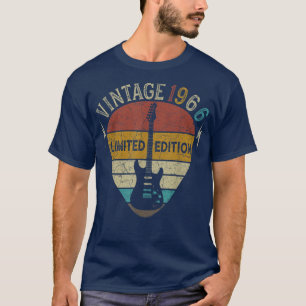 Guitar Lover 56 Years Old Gift, Vintage 1966 56th T-Shirt