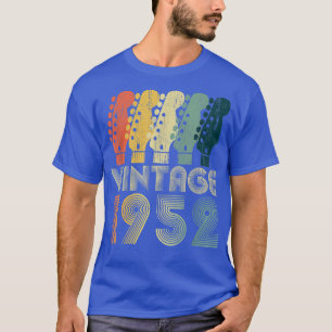 Guitar Lover 70 Year Old Gifts Vintage 1952 Limite T-Shirt