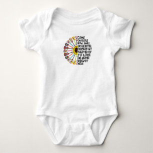 Guitar Lover Acoustic Floral Guitar Gift Baby Bodysuit