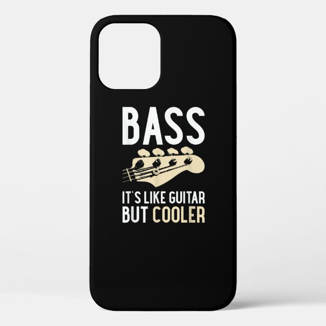 Guitar Lover | Bass It’s Like Guitar But Cooler Case-Mate iPhone Case (Back)