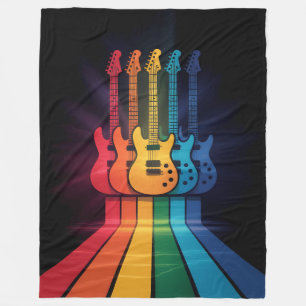 Guitar Lover Fleece Blanket