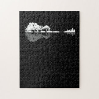 Guitar Lover | Guitar Lake Shadow Gift Jigsaw Puzzle