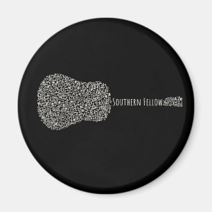 Guitar Lover   Guitar Notes Gift Magnet