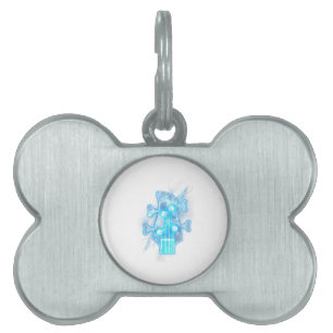 Guitar Lover   Head Of A Bass Guitar Player Pet ID Tag