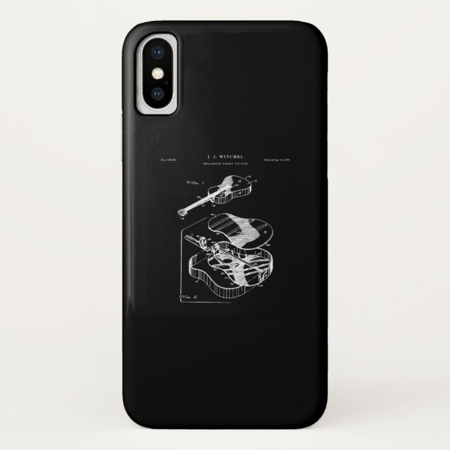 Guitar Lover | Martin Guitar Patent Case-Mate iPhone Case (Back)