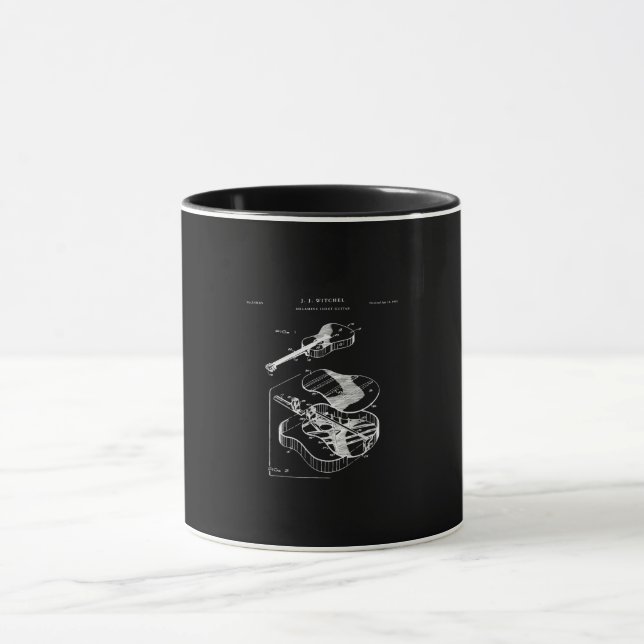 Guitar Lover | Martin Guitar Patent Mug (Center)