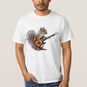 Guitar Lover Squirrel Playing Guitar T-Shirt