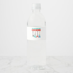 Guitar Lover   You Can Never Have To Many Guitar Water Bottle Label