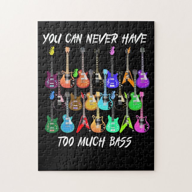 Guitar Lover | You Can Never Have To Must Bass Jigsaw Puzzle (Vertical)
