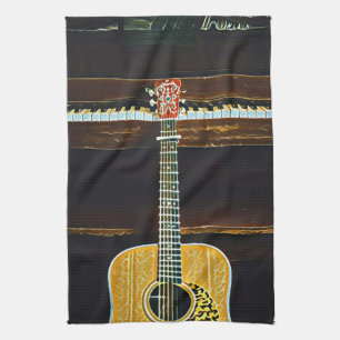 Guitar lovers gifts kitchen towel
