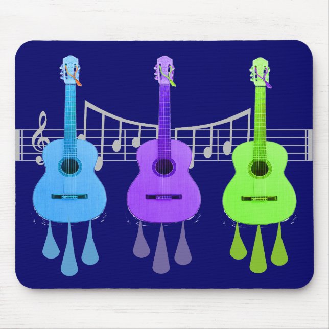 Guitar Lovers Gifts Mouse Pad (Front)