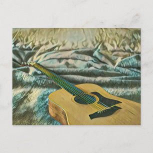 Guitar lovers gifts postcard