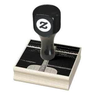 Guitar lovers gifts rubber stamp