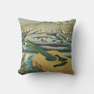 Guitar lovers gifts throw pillow