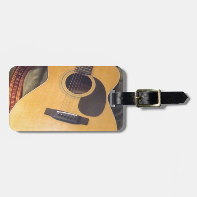 guitar luggage tag (Front Horizontal)