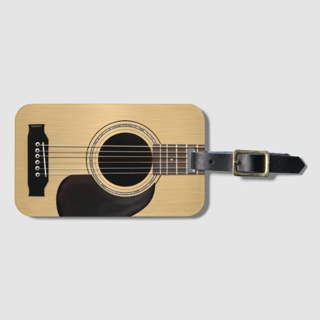 Guitar Luggage Tag (Front Horizontal)