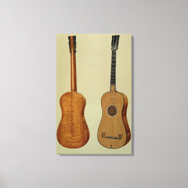 Guitar made by Antonio Stradivarius (c.1644-1737), Canvas Print (Front)
