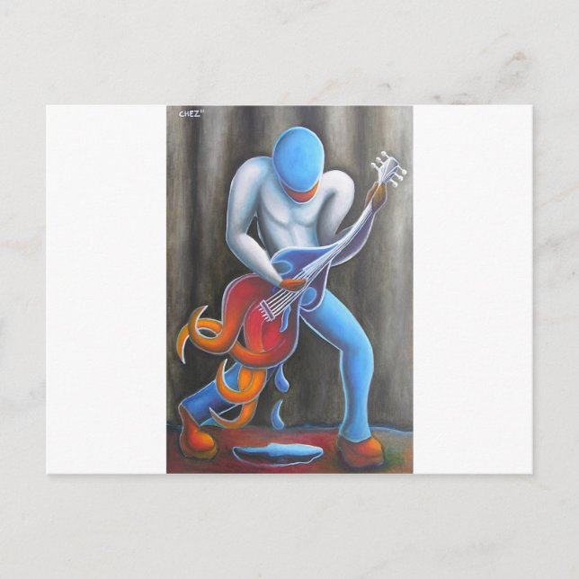 Guitar Man Postcard (Front)