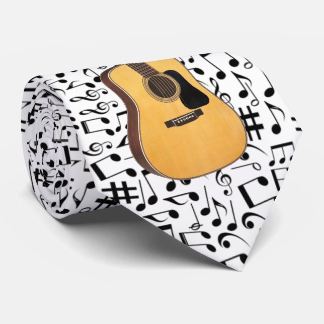 GUITAR--MOST POPULAR BACKGROUND TIE (Rolled)