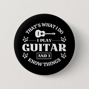 Guitar Music 2 Inch Round Button