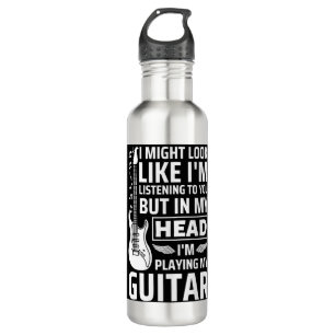 Guitar Music 710 Ml Water Bottle