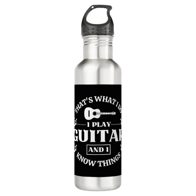 Guitar Music 710 Ml Water Bottle (Front)