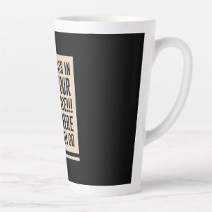 Guitar Music Bass In Your Face Latte Mug