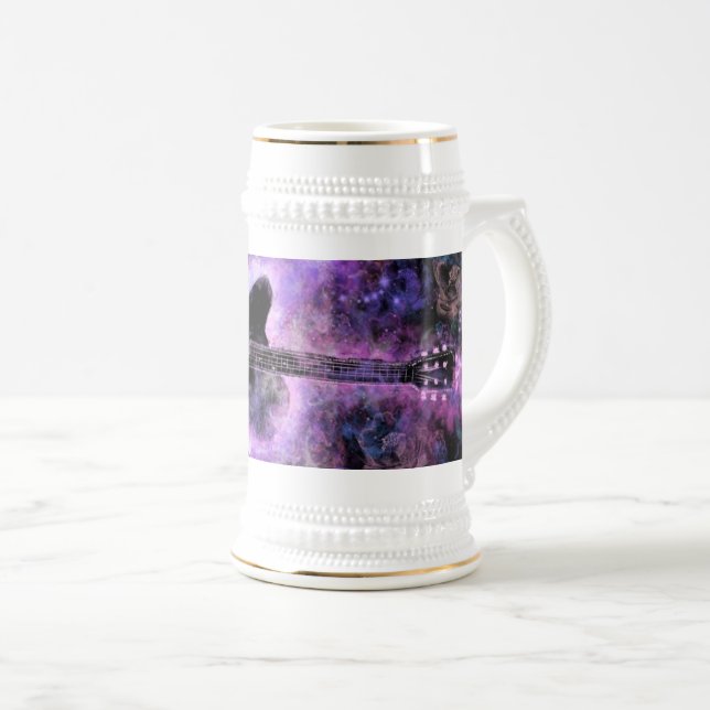 Guitar Music Beer Stein (Front Right)
