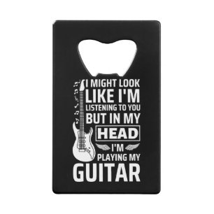 Guitar Music Credit Card Bottle Opener