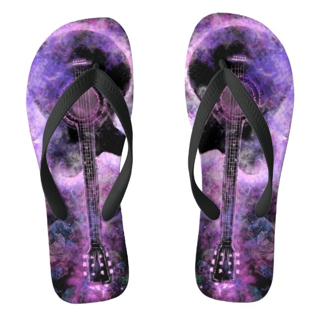 Guitar Music Flip Flops (Footbed)