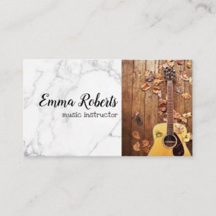 Guitar Music Instructor Business Card