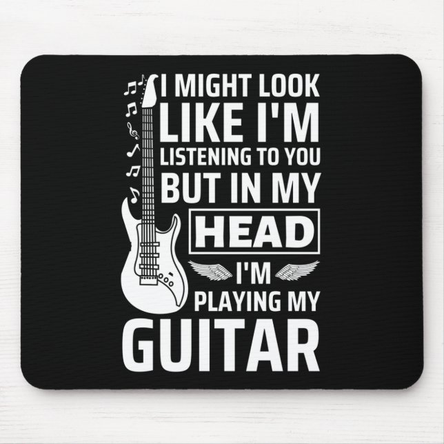 Guitar Music Mouse Pad (Front)