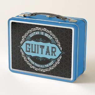 Guitar Music Note Circle Metal Lunch Box