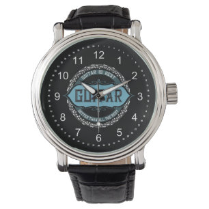 Guitar Music Note Circle Watch