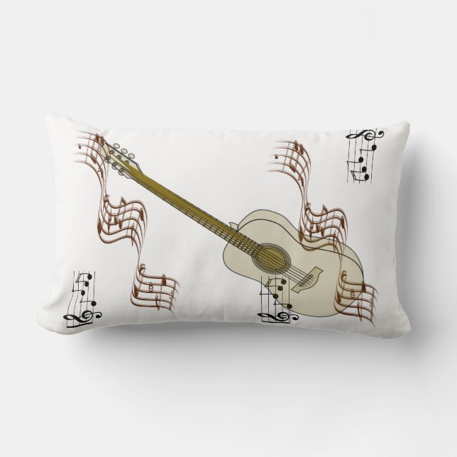 Guitar Music note Throw pillow (Front)