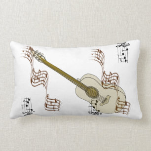 Guitar Music note Throw pillow
