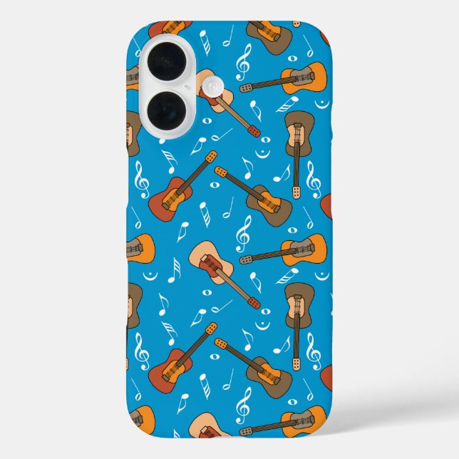 Guitar Music Notes Pattern Case-Mate iPhone Case (Back)