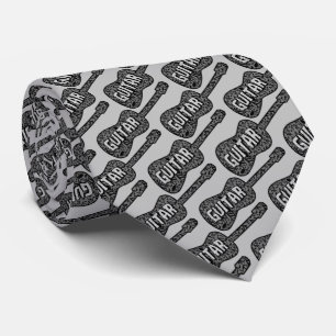 Guitar Music Notes Pattern Tie