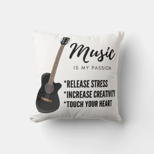 guitar music T-Shirt Hoodie Throw Pillow