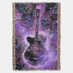 Guitar Music Throw Blanket