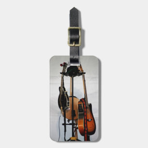 Guitar Musical Instruments Luggage Tag