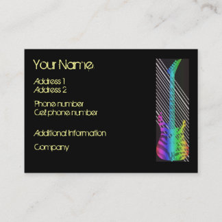 Guitar - Musician Business Card