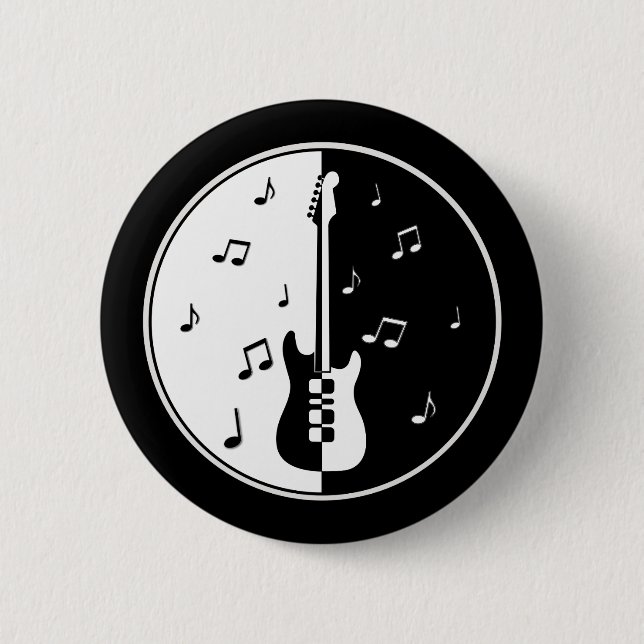 Guitar Night 2 Inch Round Button (Front)